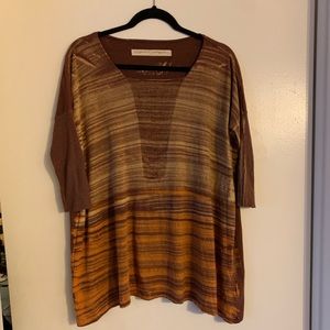 Raquel Allegra Tie Dye Asymmetrical Top, Size 1